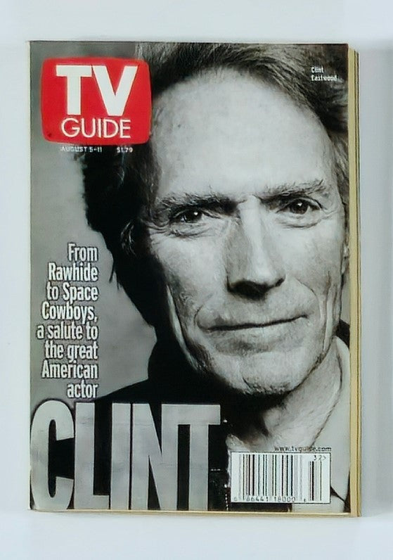 TV Guide Magazine August 5 2000 Clint Eastwood NY Metro Ed. No Label