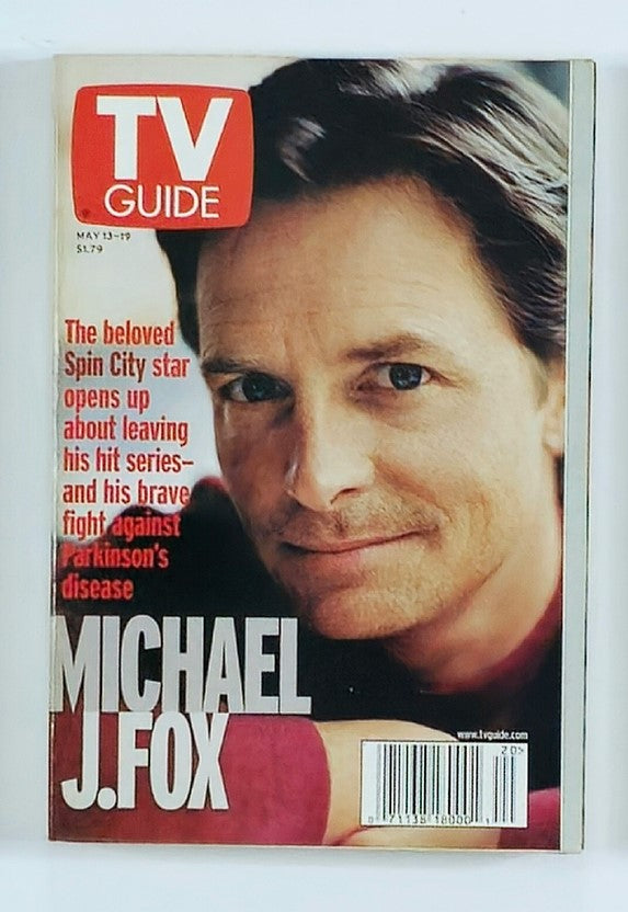 Cover of TV Guide Magazine dated May 13, 2000 featuring Michael J. Fox, highlighting his contributions to television and discussing his fight against Parkinson's disease.