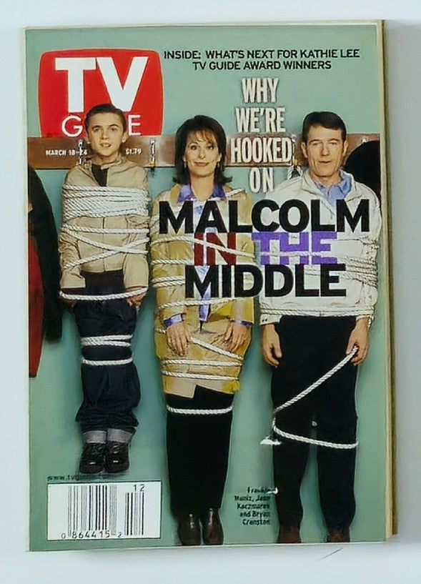 TV Guide Magazine March 18 2000 Frankie Muniz, Jane, Bryan Cranston NY Metro Ed.