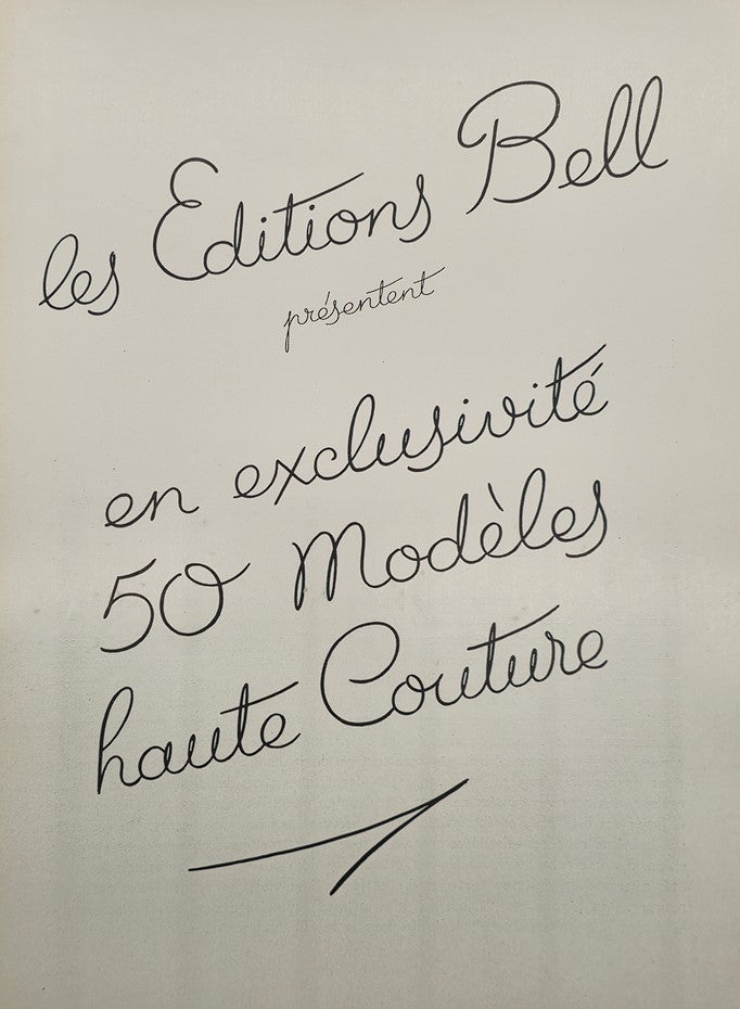 1937 Les Editions Bell Inspirations D'Avant-Saison Haute Couture Brochure