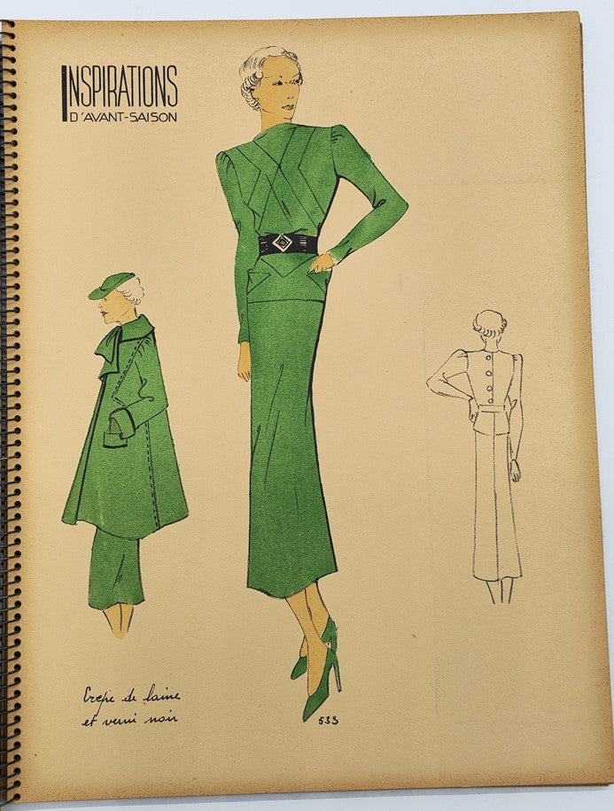 1937 Les Editions Bell Inspirations D'Avant-Saison Haute Couture Brochure