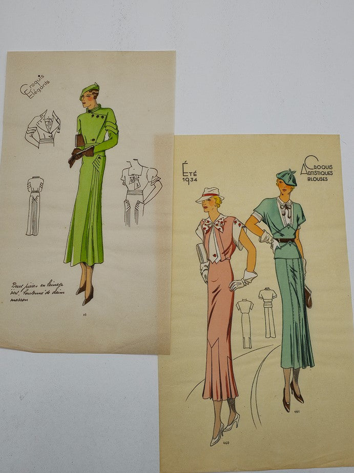 Croquis Elegants: Modeles D'Avant Saison Hiver 1933 Brochure