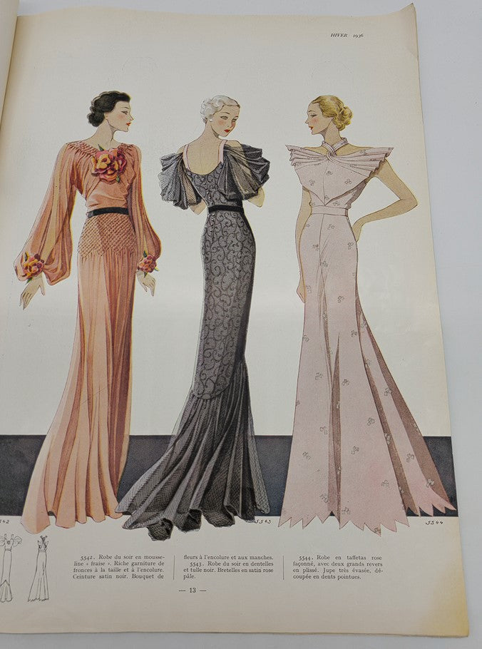 1936 Hiver No. 34 La Mode Feminine Chronique De La Mode