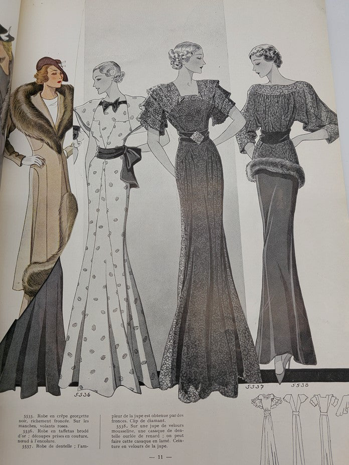 1936 Hiver No. 34 La Mode Feminine Chronique De La Mode