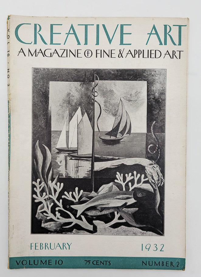 VTG Creative Art Magazine February 1932 Sea Elements by Herman Trunk