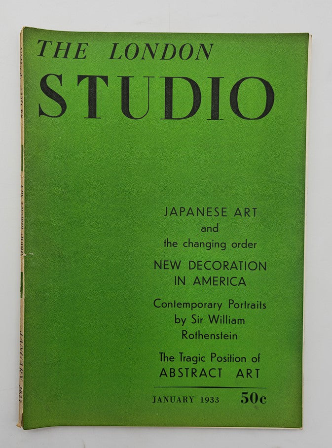 VTG The London Studio Magazine January 1933 Contemporary Portraits