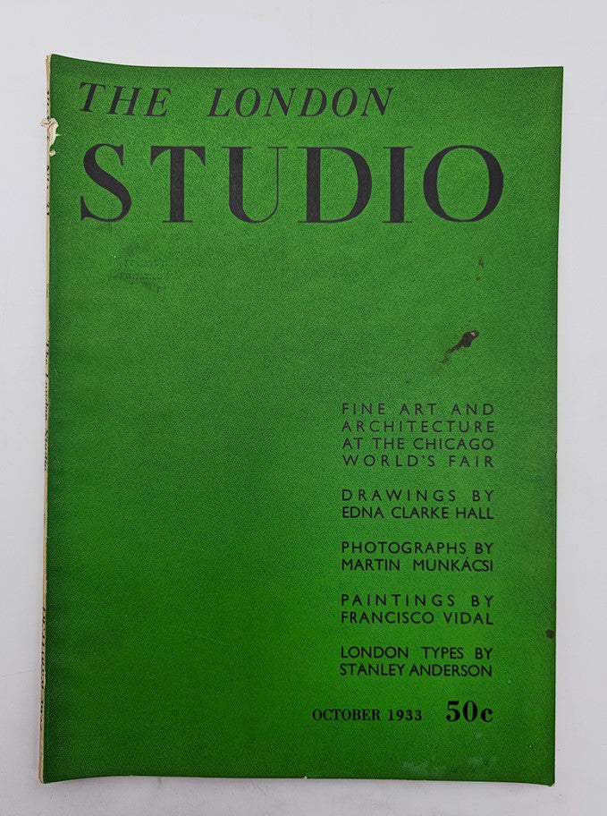 VTG The London Studio Magazine October 1933 A Century of Progress