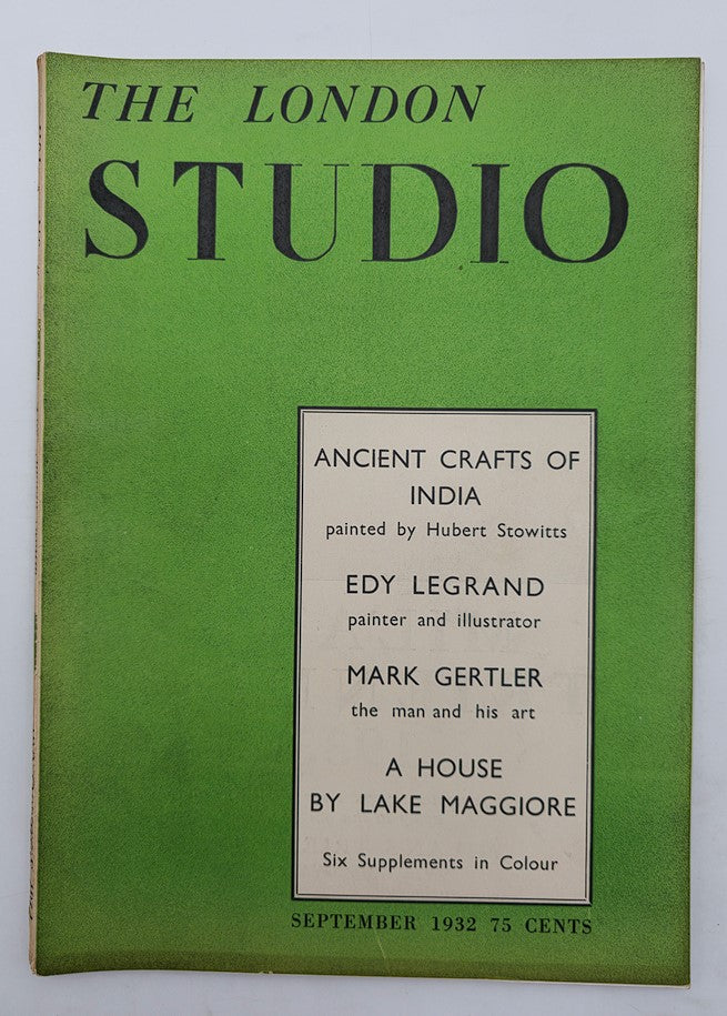 VTG The London Studio Magazine September 1932 Ancient Crafts of India