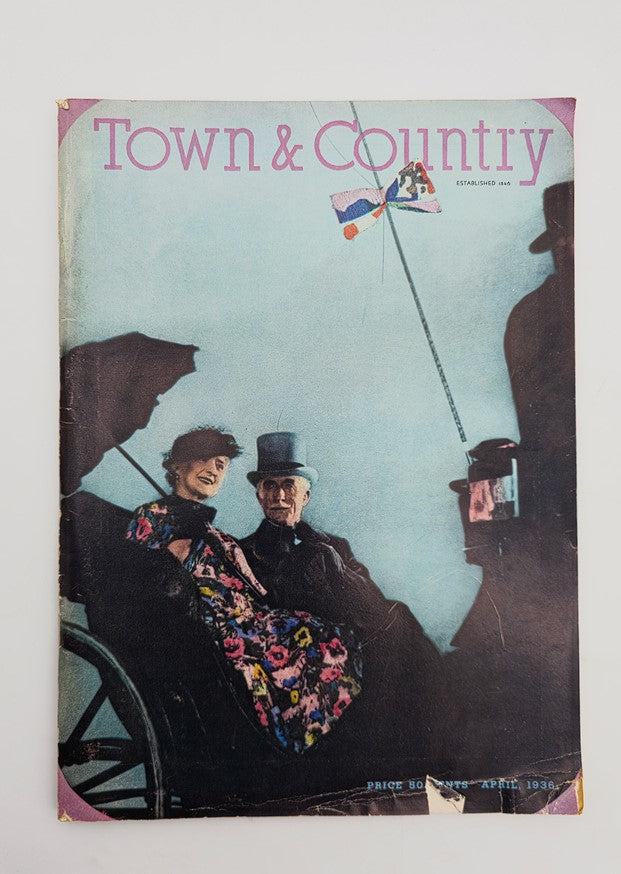 VTG Town & County Magazine April 1936 Couple in a Carriage