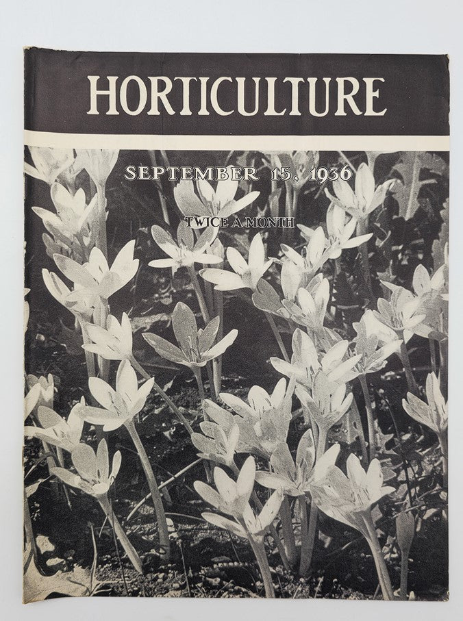 VTG Horticulture Magazine September 15 1936 The New Garden Books