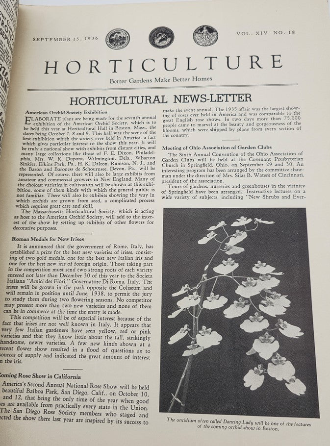 VTG Horticulture Magazine September 15 1936 The New Garden Books