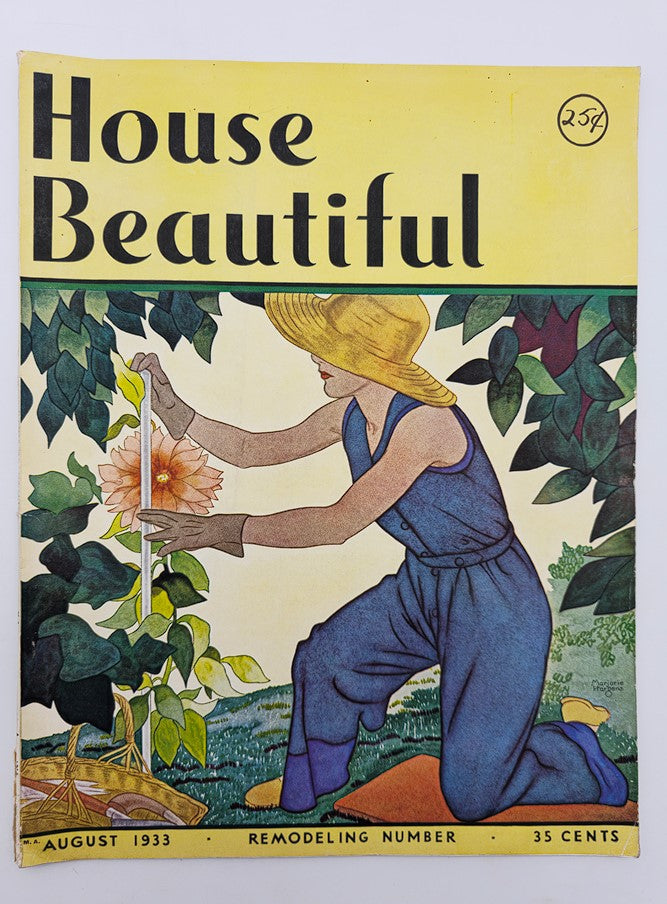 VTG House Beautiful Magazine August 1933 Vol 74 #2 What Shall I Plant