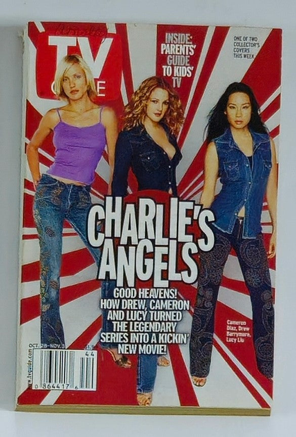 TV Guide Magazine October 28 2000 Cameron, Drew & Lucy Rochester Ed. No Label