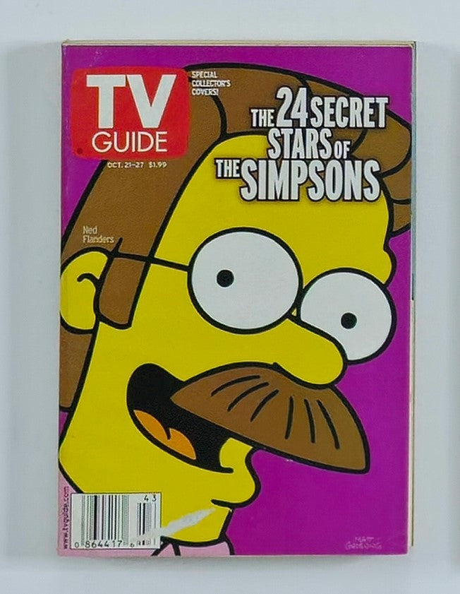 TV Guide Magazine October 21 2000 Stars of The Simpson NY Metro Ed. No Label