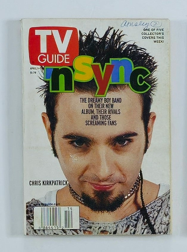 TV Guide Magazine April 1 2000 Chris Kirkpatrick Rochester Ed. No Label