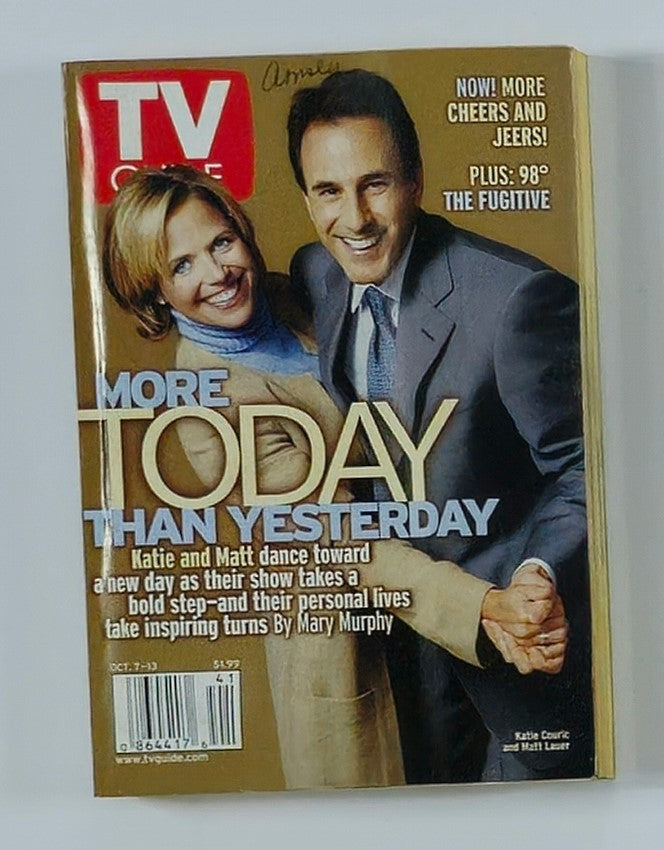 TV Guide Magazine October 7 2000 Katie Couric, Matt Lauer Rochester Ed. No Label