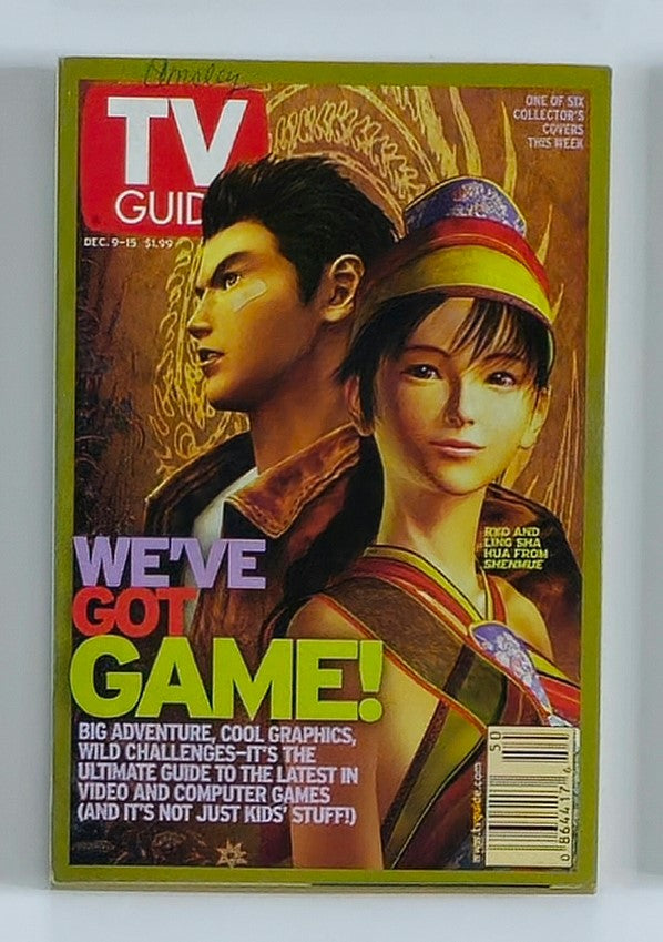 TV Guide Magazine December 9 2000 Ryo & Ling Sha Rochester Ed. No Label