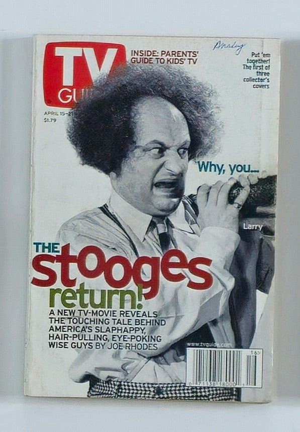 TV Guide Magazine April 15 2000 Larry Fine of The Stooges Rochester Ed. No Label