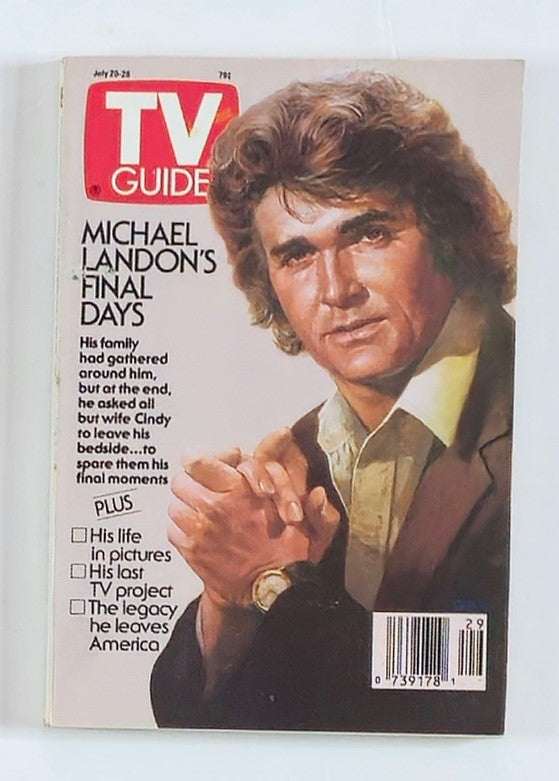 TV Guide Magazine July 20 1991 Michael Landon's Final Days NY Metro Ed.