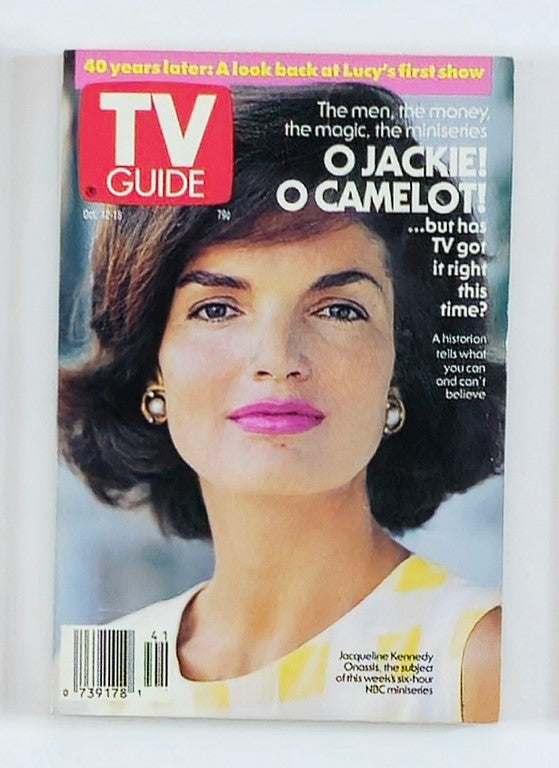 TV Guide Magazine October 12 1991 Jacqueline Kennedy Onassis NY Metro Ed.