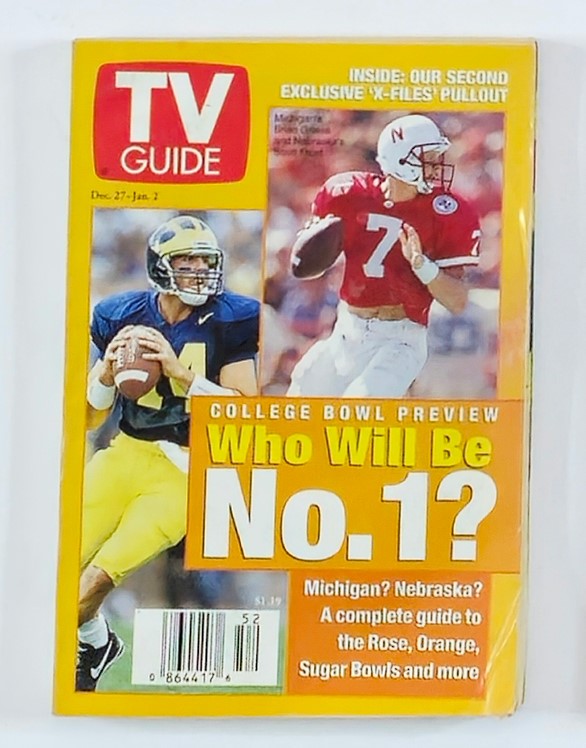 TV Guide Magazine January 2 1998 College Bowl Preview Rochester Ed. No Label