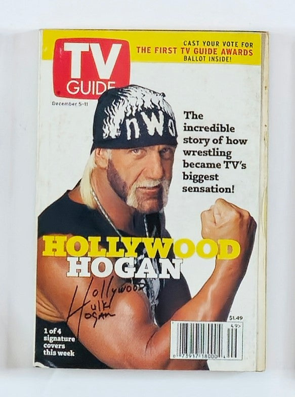 TV Guide Magazine December 5 1998 Hulk Hogan Rochester Ed. No Label