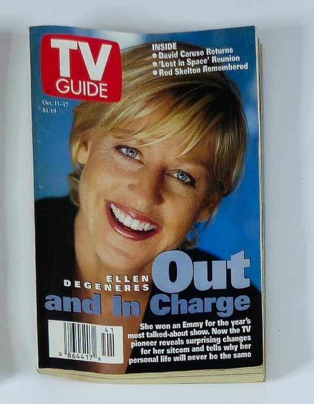 TV Guide Magazine October 11 1997 Ellen DeGeneres NY Metro Ed. No Label