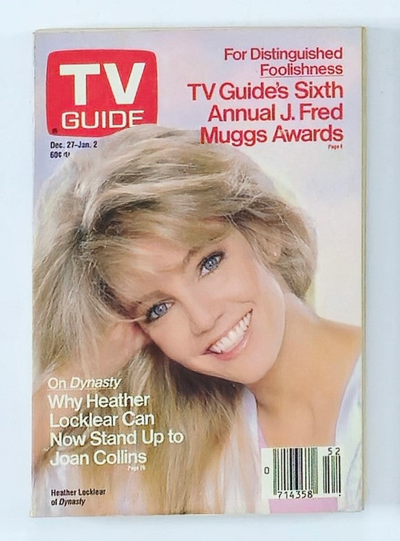 TV Guide Magazine December 27 1986 Heather Locklear Washington-Baltimore Ed.