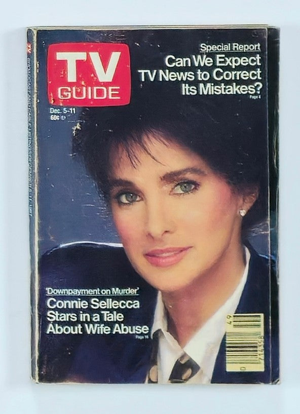 TV Guide Magazine December 5 1987 Connie Sellecca Washington-Baltimore Ed.