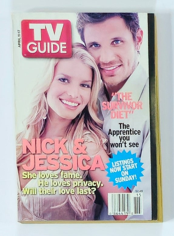 TV Guide Magazine April 11 2004 Nick & Jessica Western NY State Ed. No Label