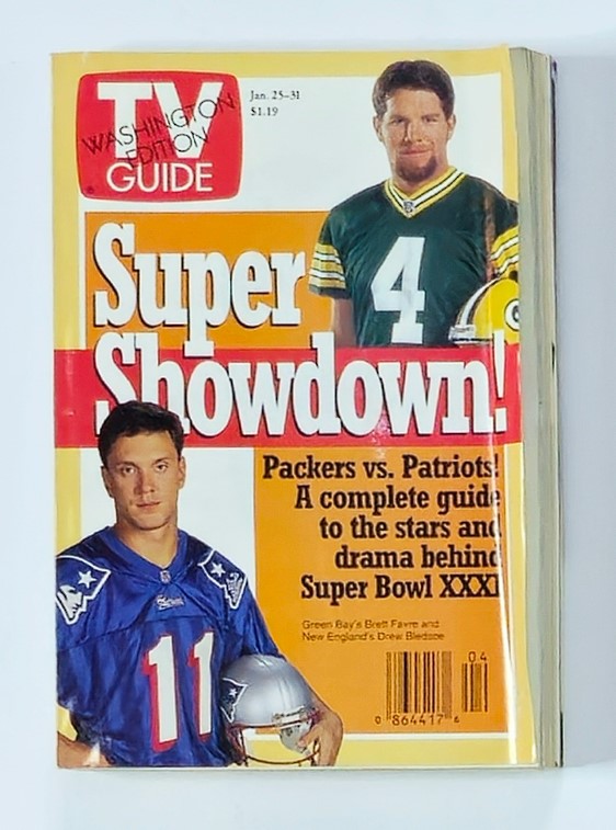 TV Guide Magazine January 25 1997 Brett Favre & Bledsoe Washington Ed. No Label