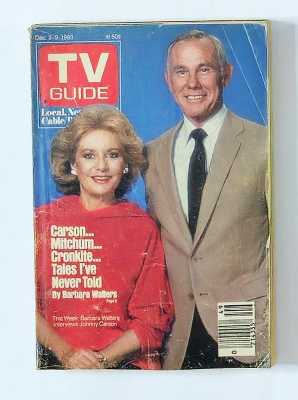 TV Guide Magazine December 3 1983 Johnny Carson Washington-Baltimore Ed.