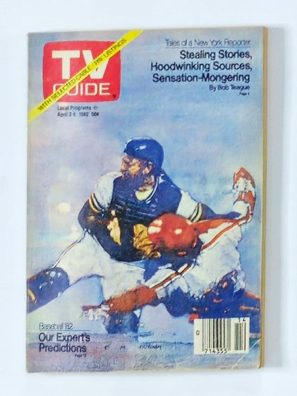 TV Guide Magazine April 3 1982 Our Expert's Prediction Rochester Ed. No Label