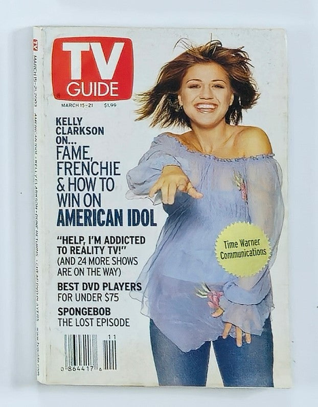 TV Guide Magazine March 15 2003 Kelly Clarkson Rochester Ed. No Label