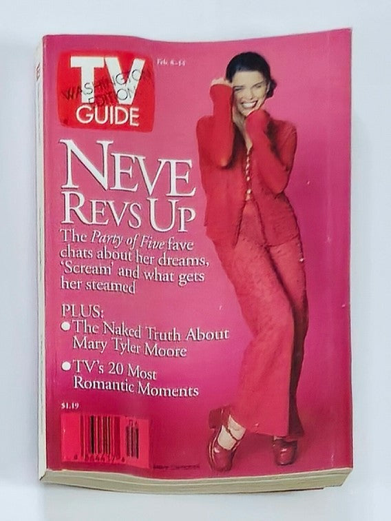 TV Guide Magazine February 8 1997 Neve Campbell Washington Ed. No Label