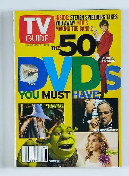 TV Guide Magazine November 30 2002 Austin Powers & Shrek Rochester Ed. No Label