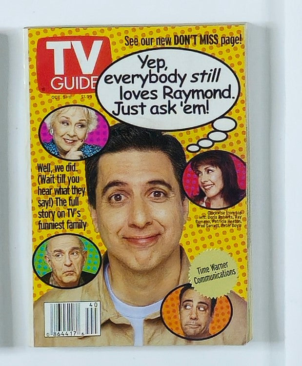 TV Guide Magazine October 5 2002 Ray Romano Rochester Ed. No Label