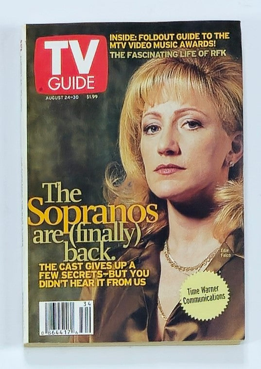 TV Guide Magazine August 24 2002 Edie Falco Rochester Ed. No Label