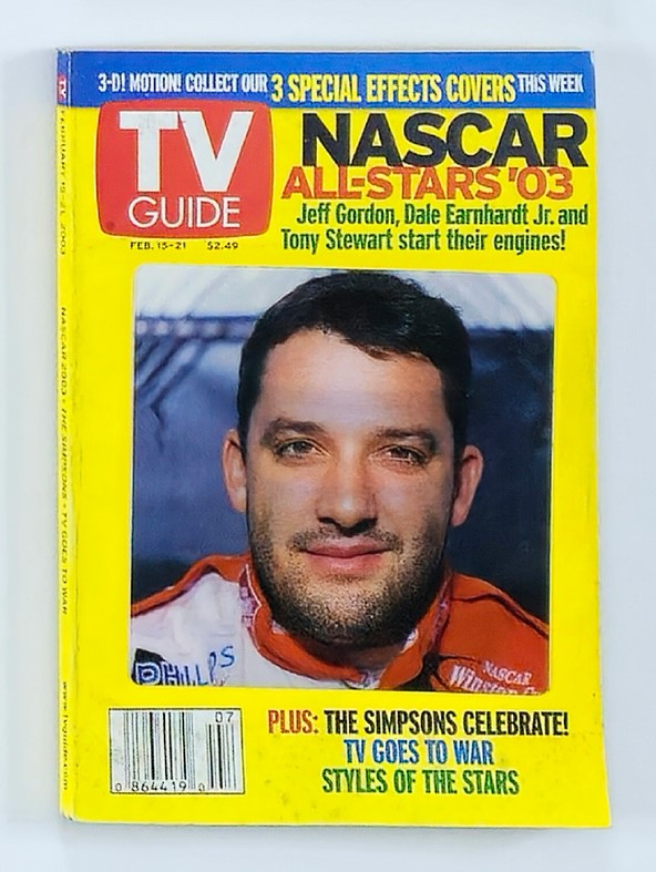 TV Guide Magazine February 15 2003 Tony Stewart Rochester Ed. No Label