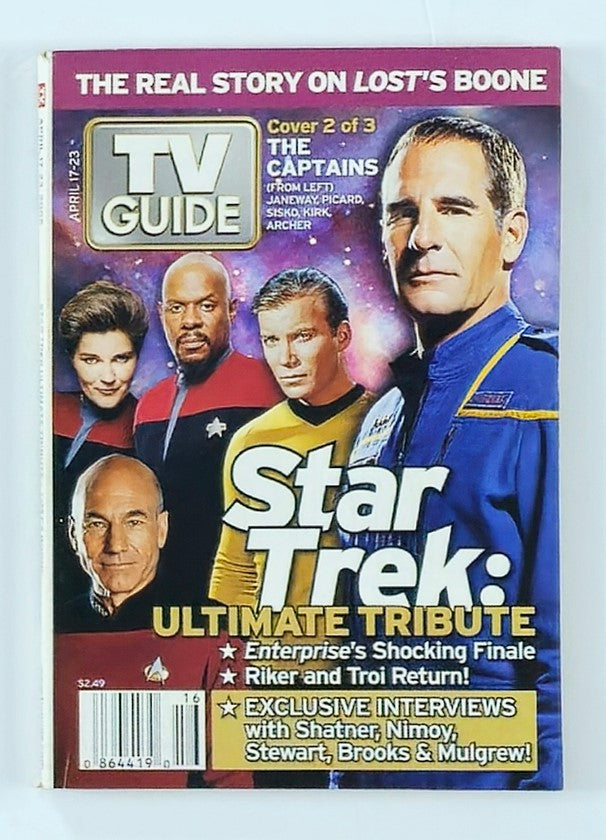 TV Guide Magazine April 17 2005 Patrick Stewart Western NY State Ed. No Label