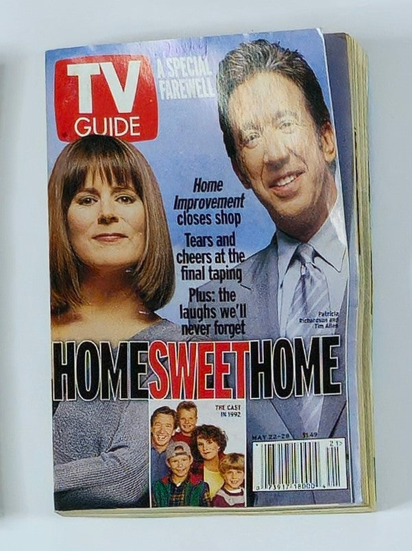 TV Guide Magazine May 22 1999 Patricia and Tim Allen Rochester Ed. No Label