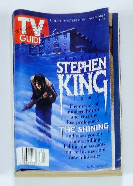 TV Guide Magazine April 26 1997 Stephen King The Shining Washington Ed. No Label