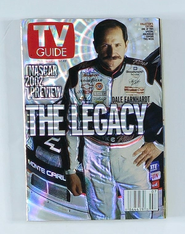 TV Guide Magazine February 16 2002 Dale Earnhardt Rochester Ed. No Label