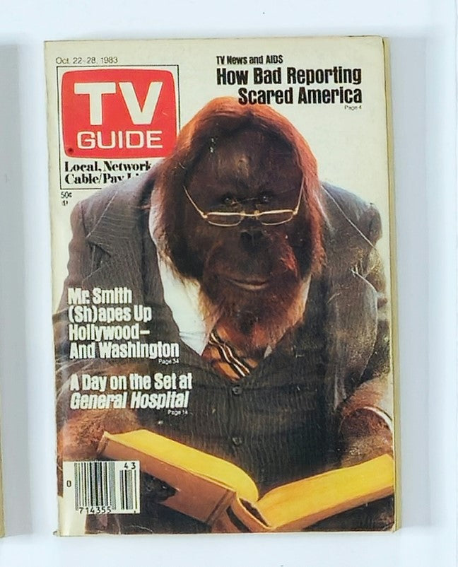 TV Guide Magazine October 22 1983 Mr. Smith Washington-Baltimore Ed. No Label