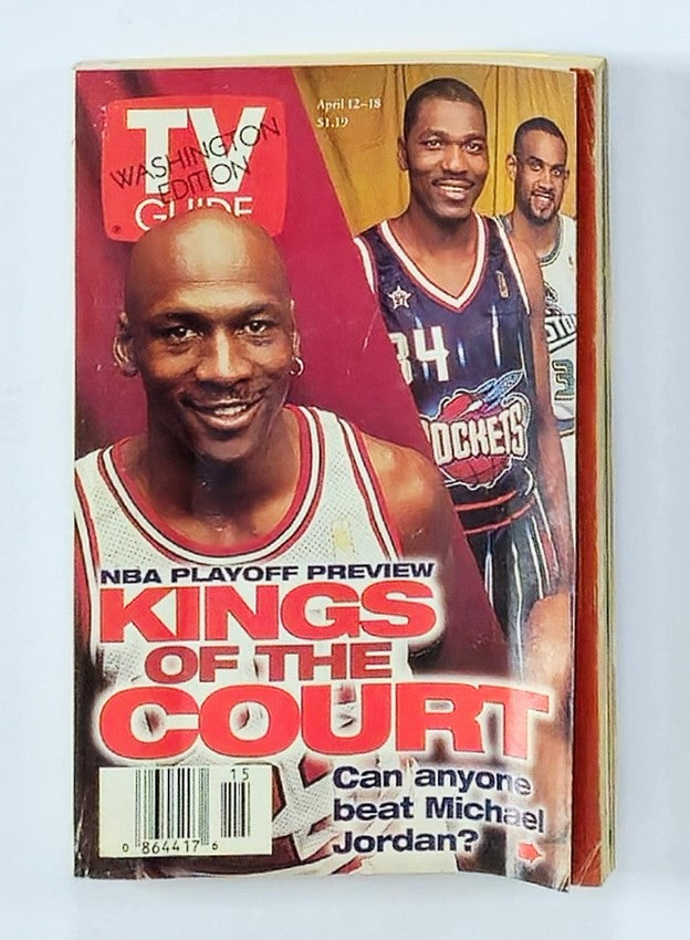 TV Guide Magazine April 12 1997 NBA Michael Jordan Washington Ed. No Label