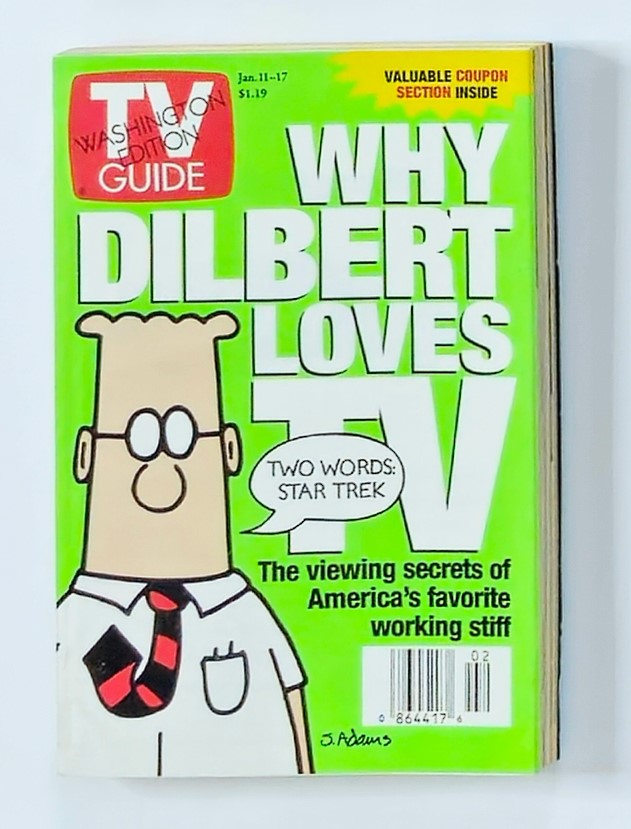 TV Guide Magazine January 11 1997 Why Dilbert Loves TV Washington Ed. No Label