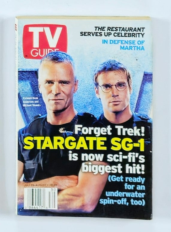 TV Guide Magazine July 26 2003 Richard Dean Anderson Rochester Ed. No Label