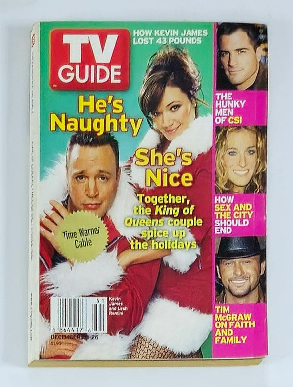 TV Guide Magazine December 20 2003 Kevin James & Leah Rochester Ed. No Label