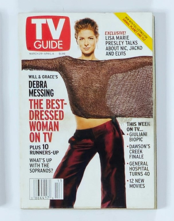 TV Guide Magazine March 29 2003 Debra Mesing Rochester Ed. No Label