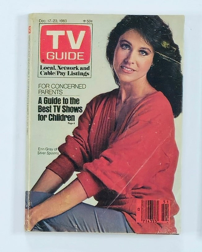 TV Guide Magazine December 17 1983 Erin Gray Washington-Baltimore Ed. No Label